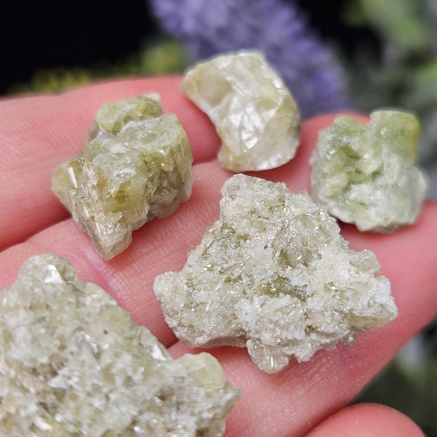 Green Vesuvianite Cluster