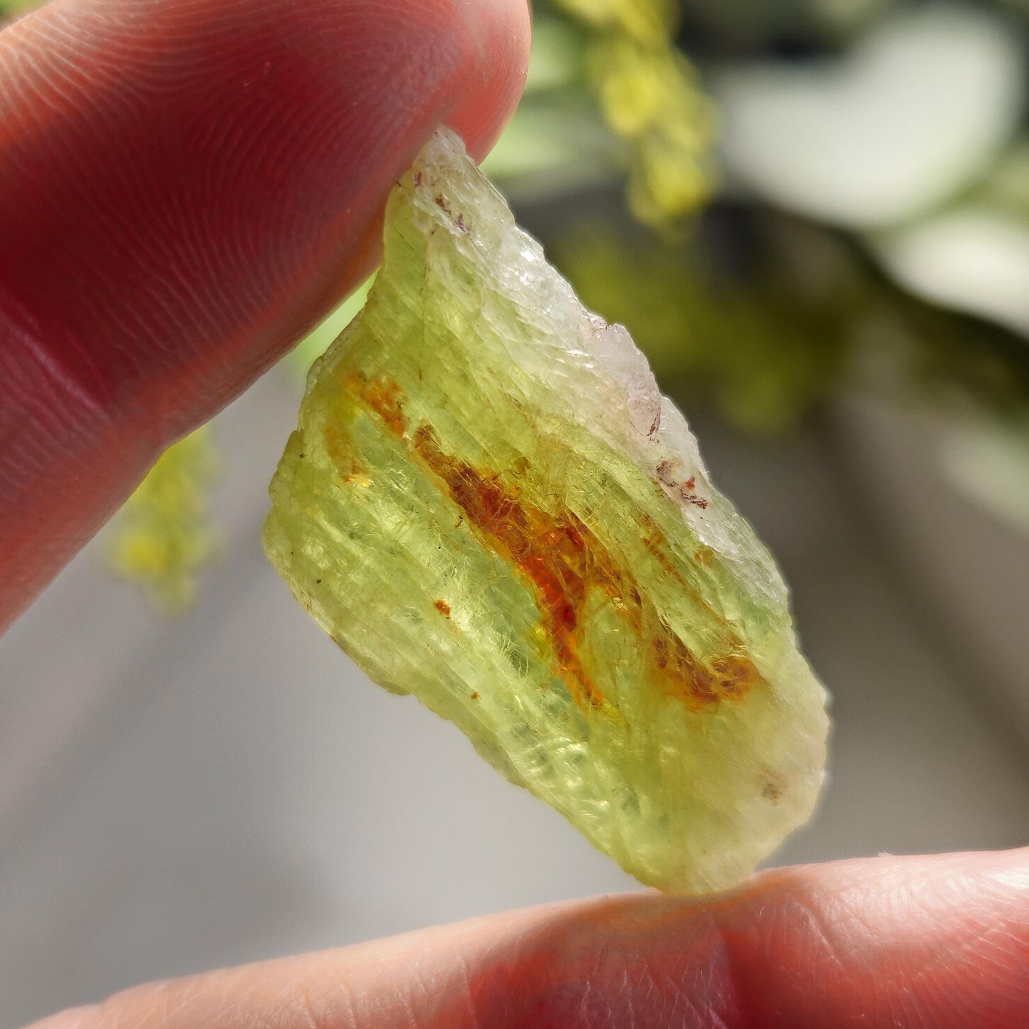 Green & Orange Kyanite Crystal