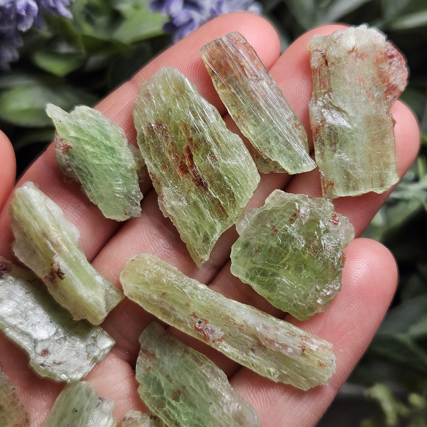 Green & Orange Kyanite Crystal