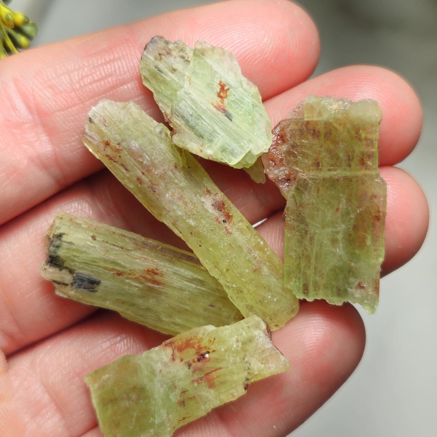 Green & Orange Kyanite Crystal