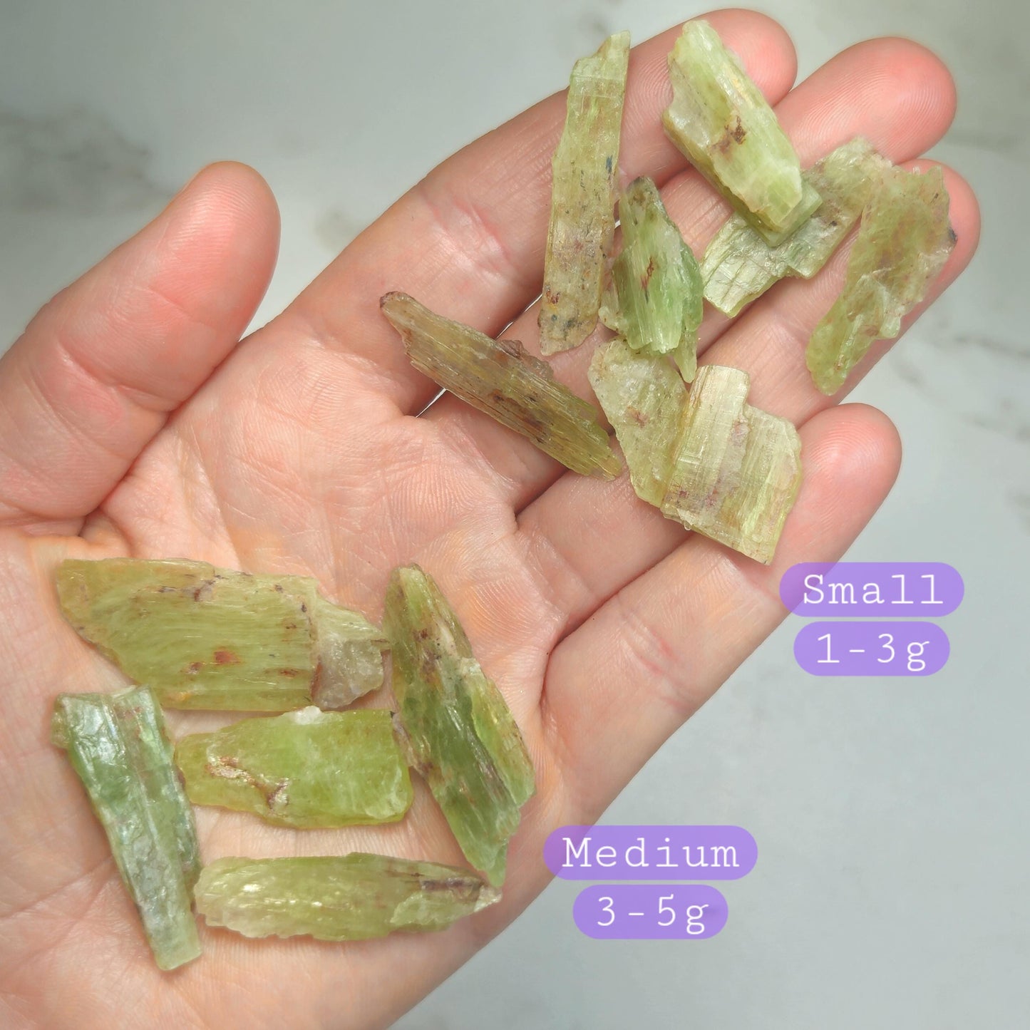 Green & Orange Kyanite Crystal