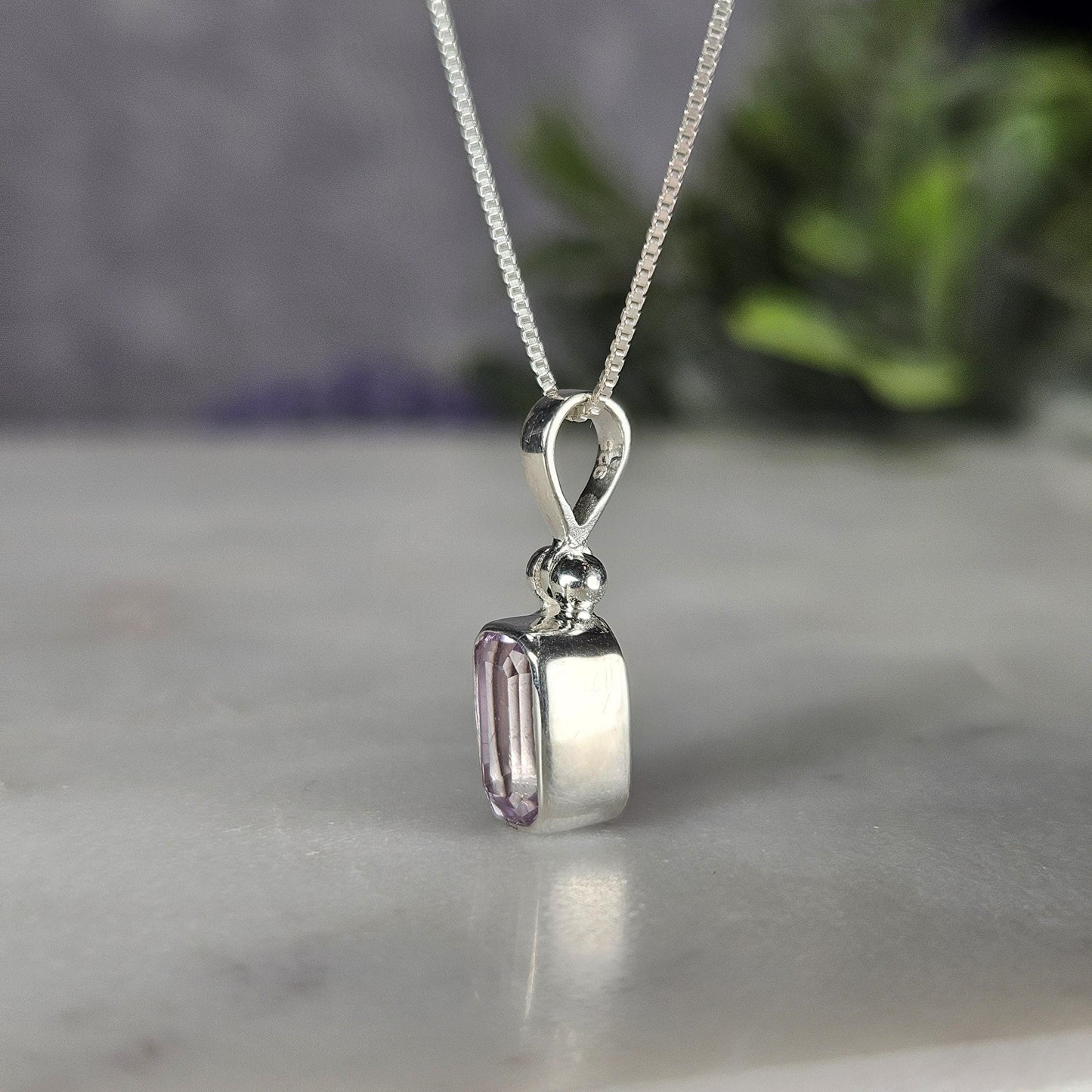 Faceted Kunzite Pendant