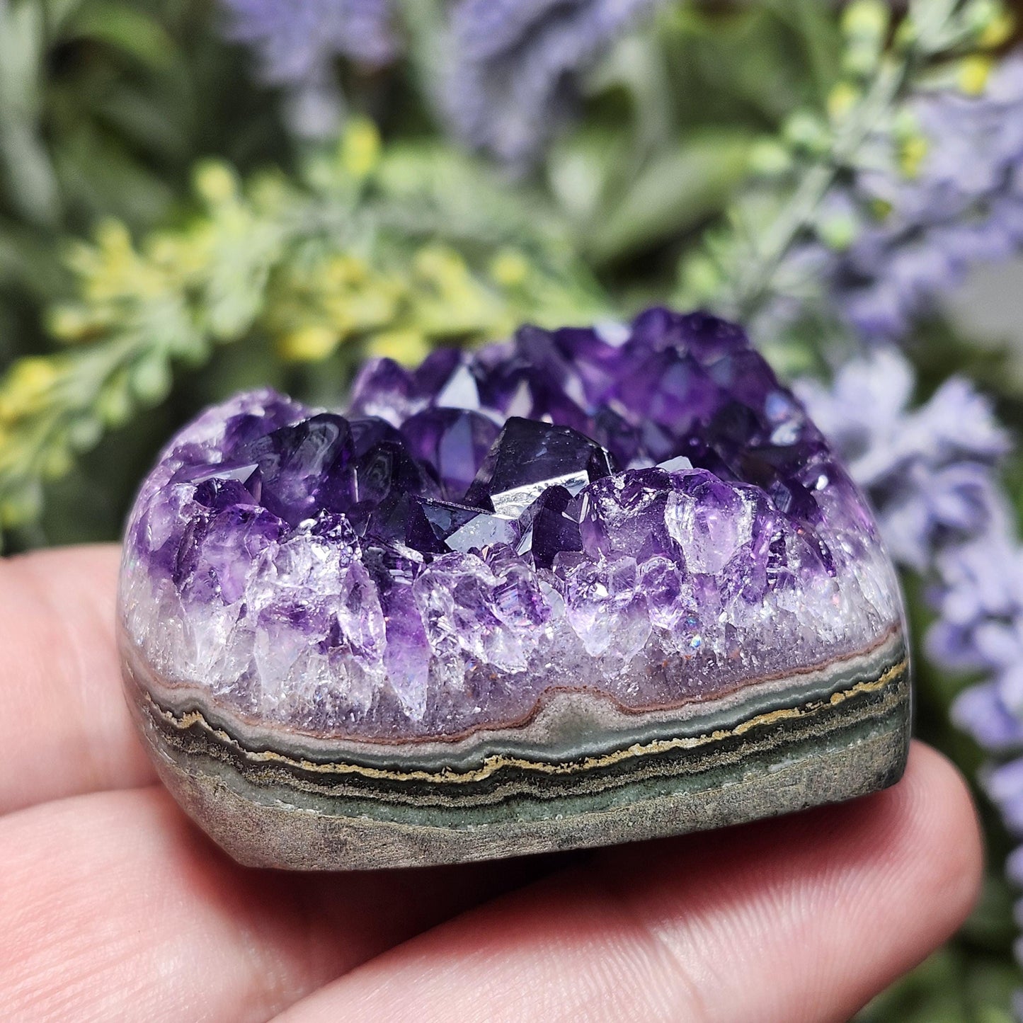 Amethyst Druzy Heart