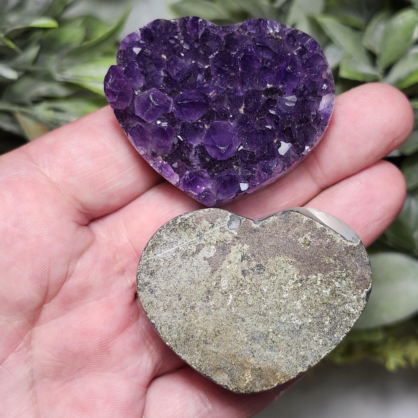 Amethyst Druzy Heart
