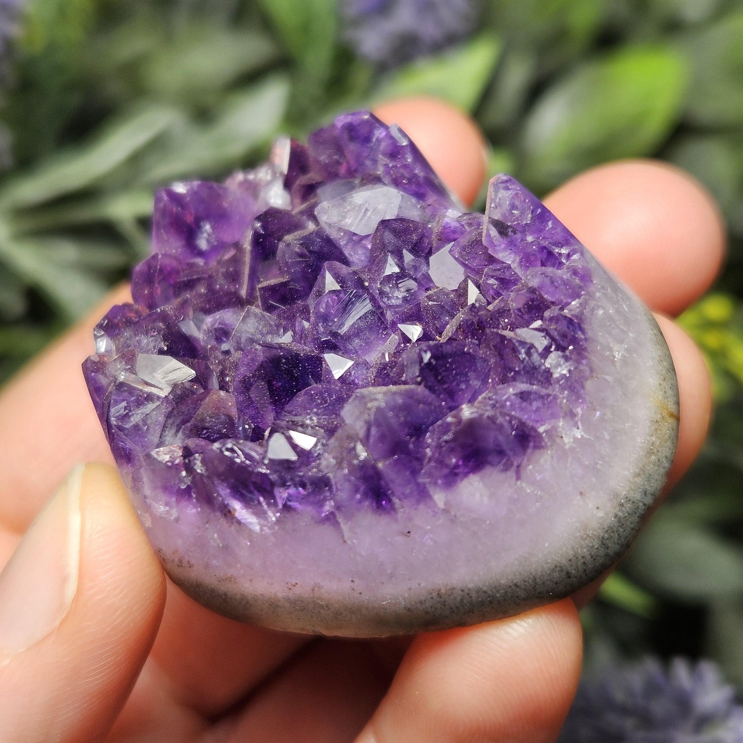 Amethyst Druzy Heart