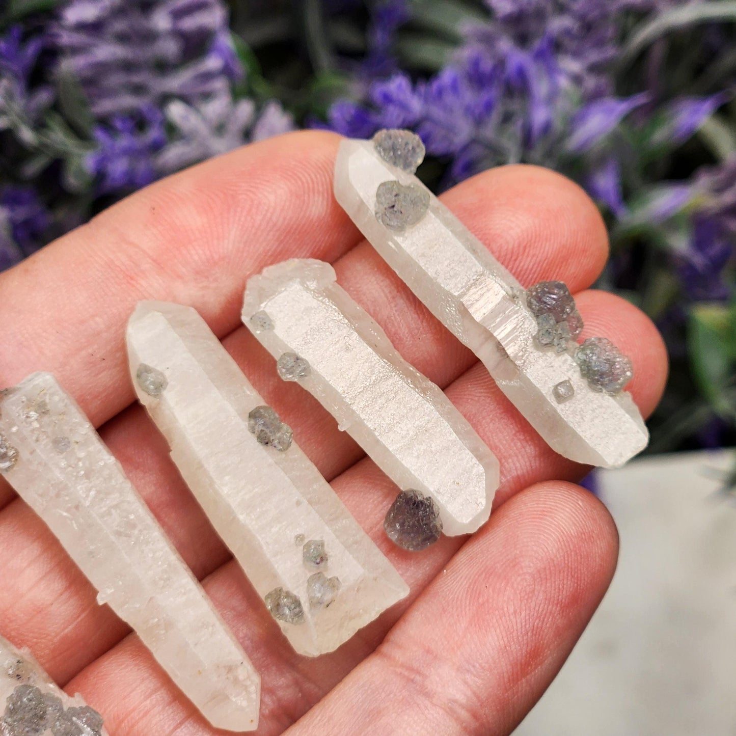 Ultraviolet Fluorite on Quartz