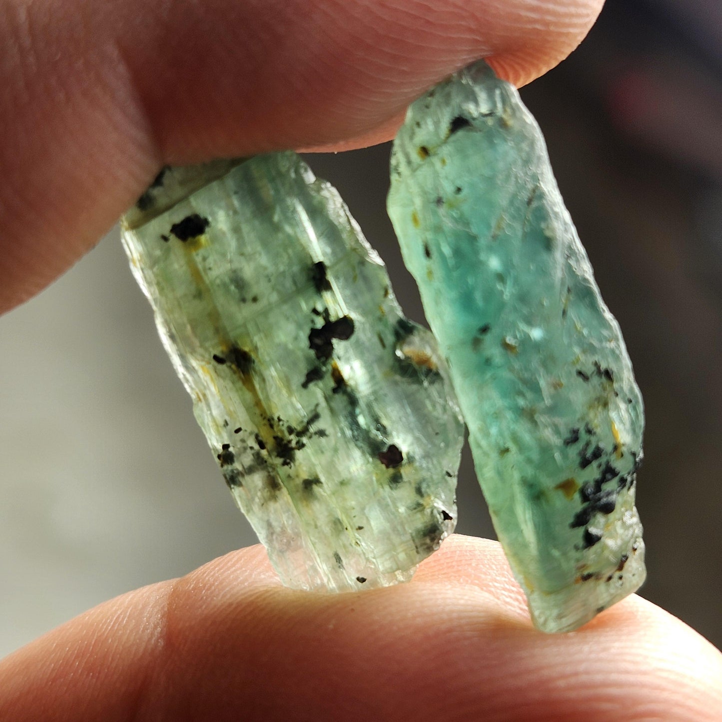 Green Kyanite Crystal