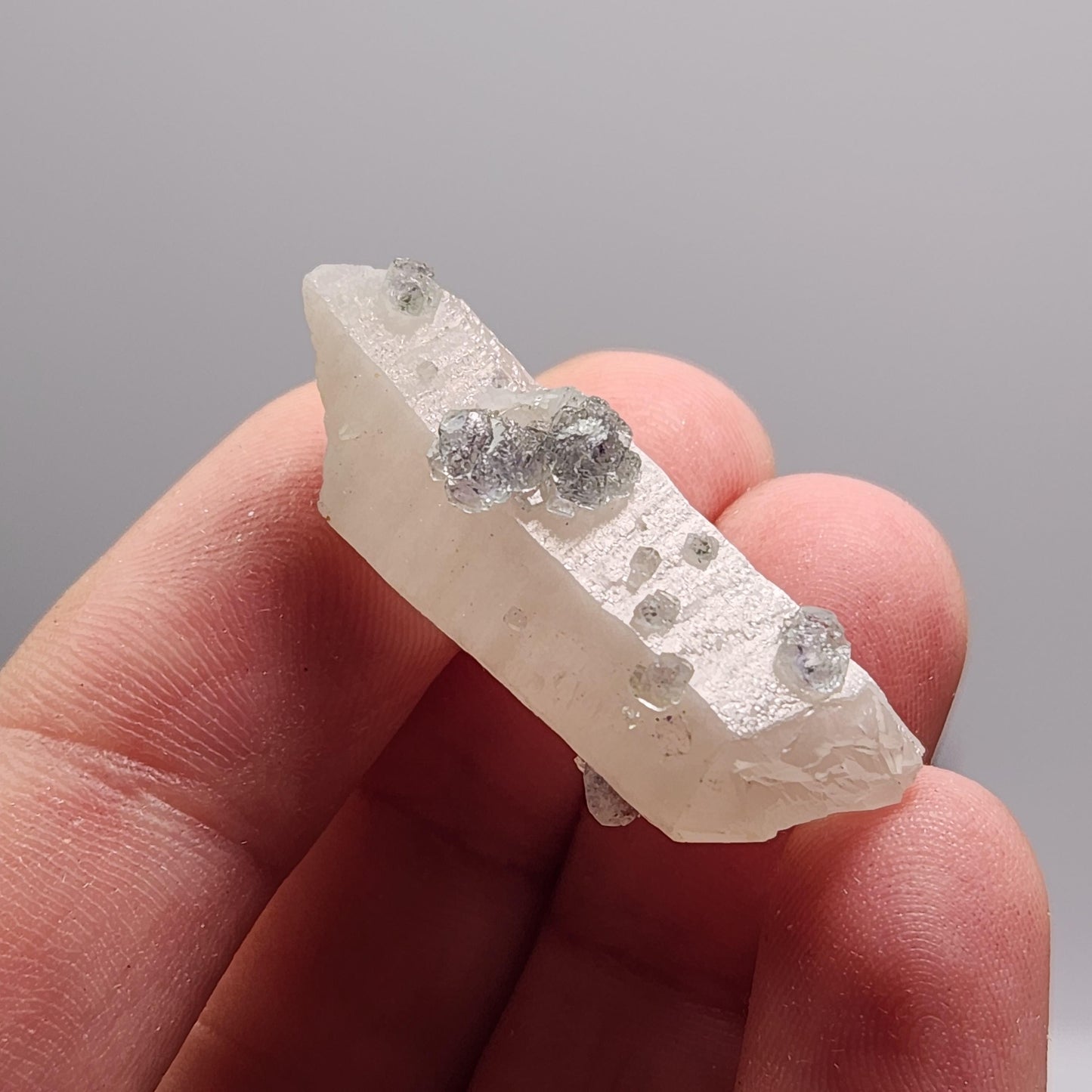 Ultraviolet Fluorite on Quartz