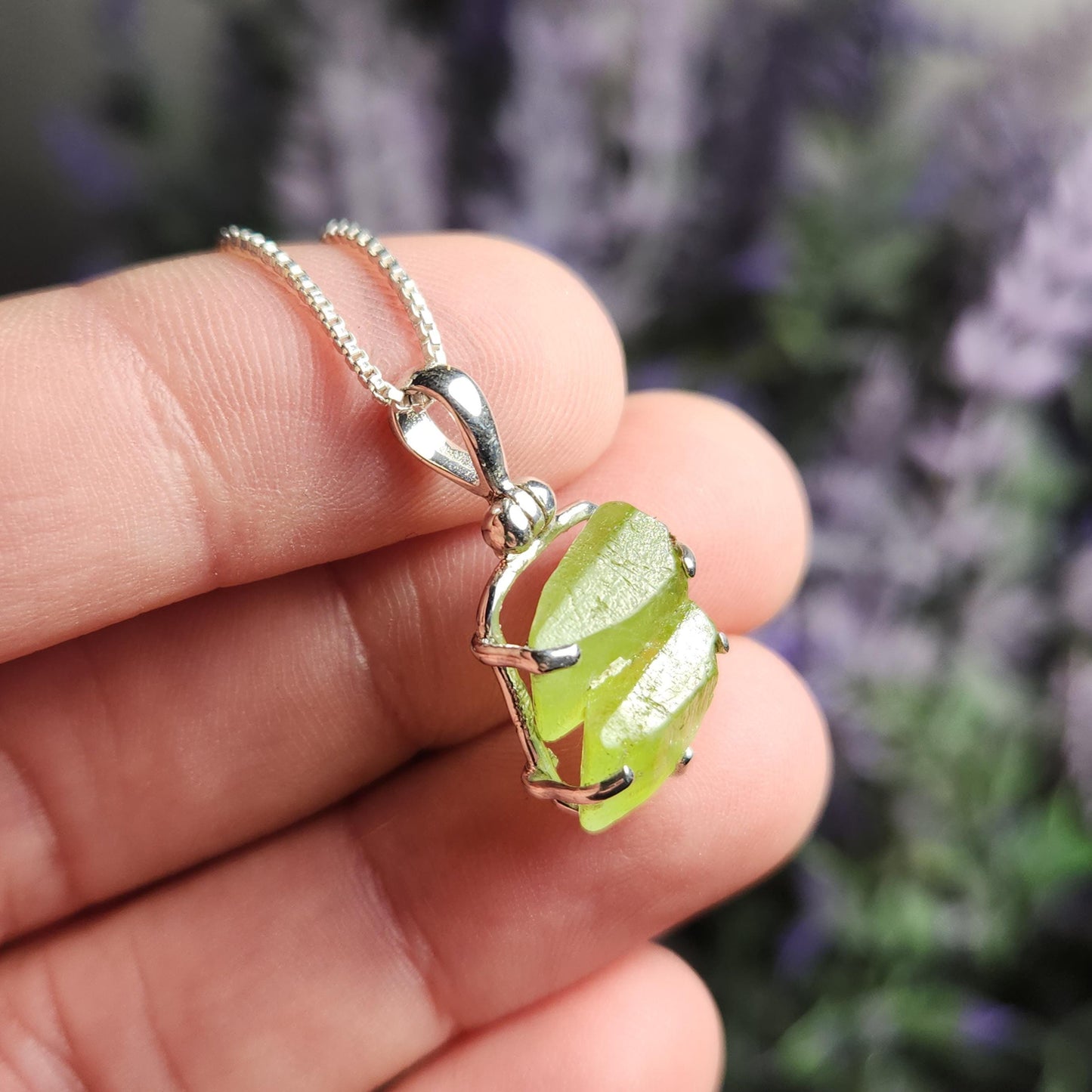 TWIN FLAME Peridot Pendant