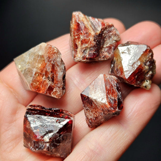 Red Zircon Crystals