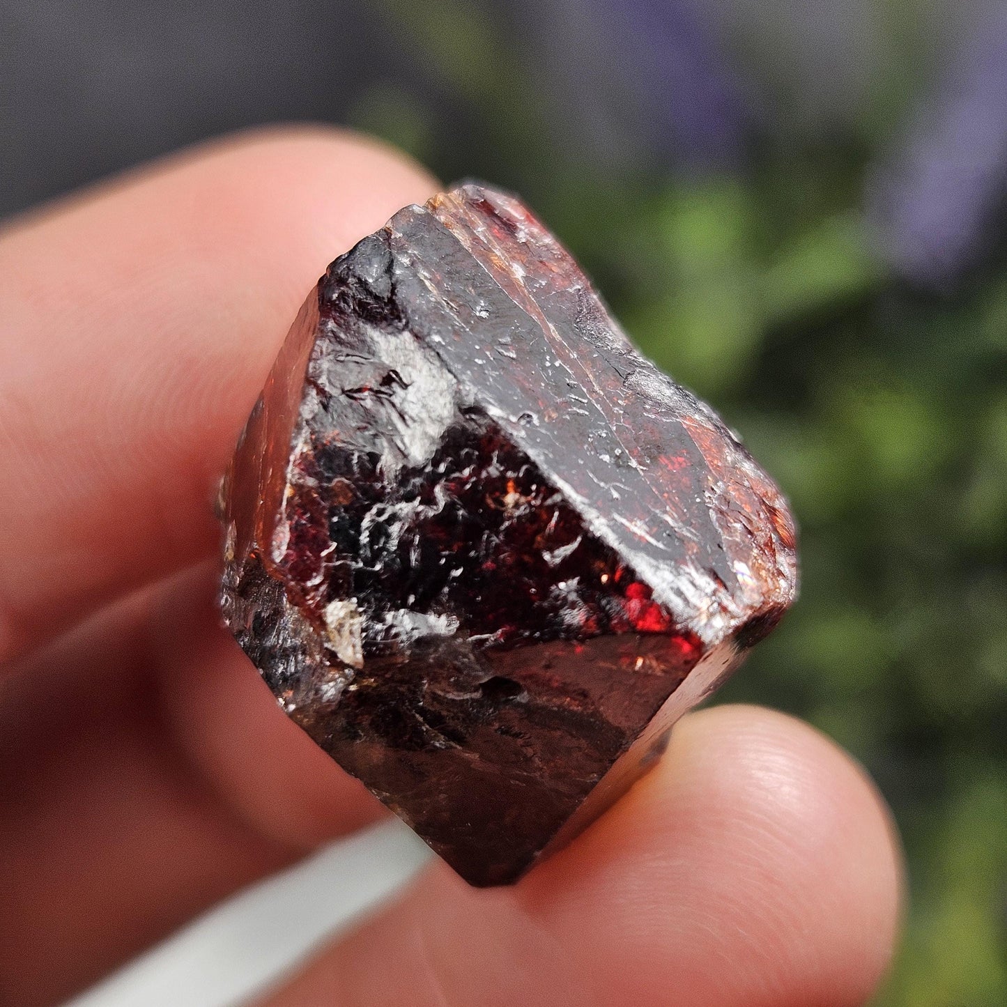 Red Zircon Crystals