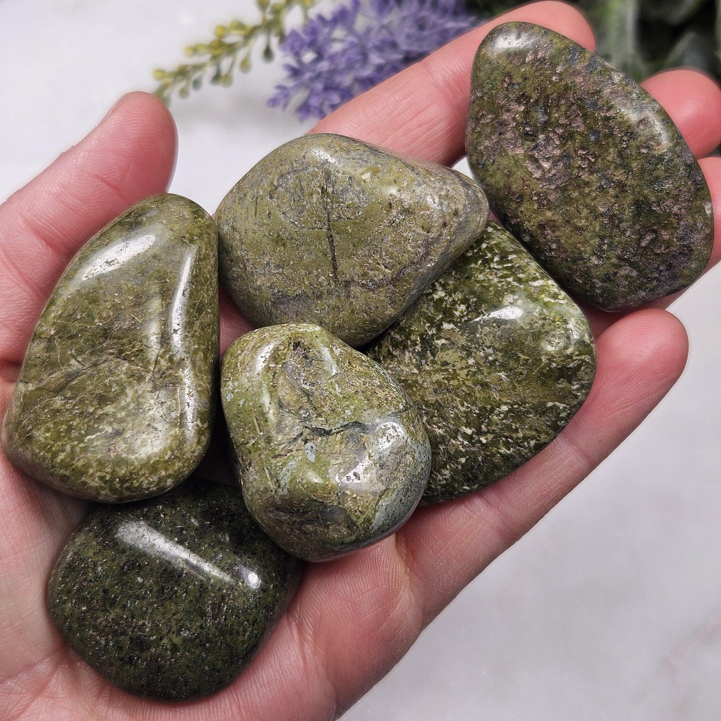 Green Epidote Crystal