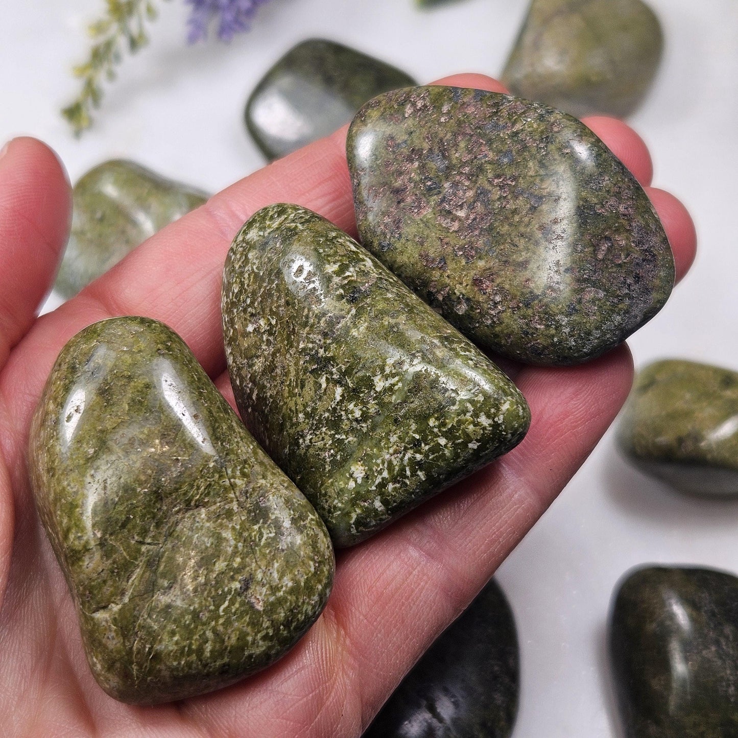 Green Epidote Crystal