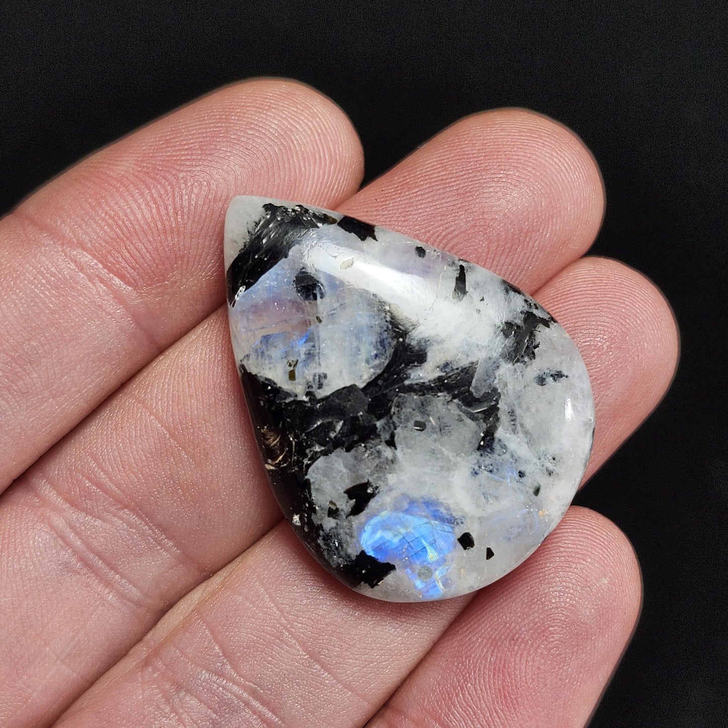 Rainbow Moonstone & Black Tourmaline