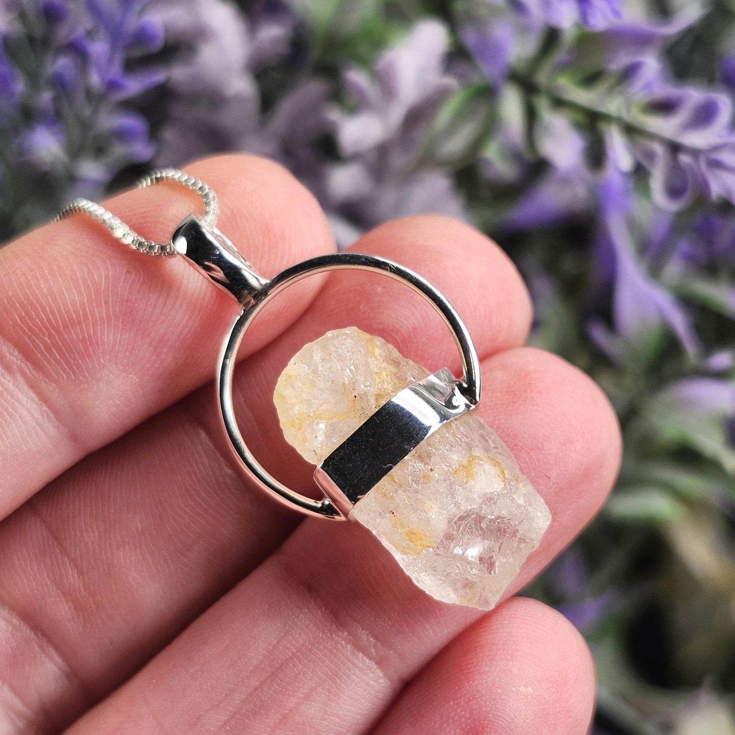 Golden Phenacite Pendant