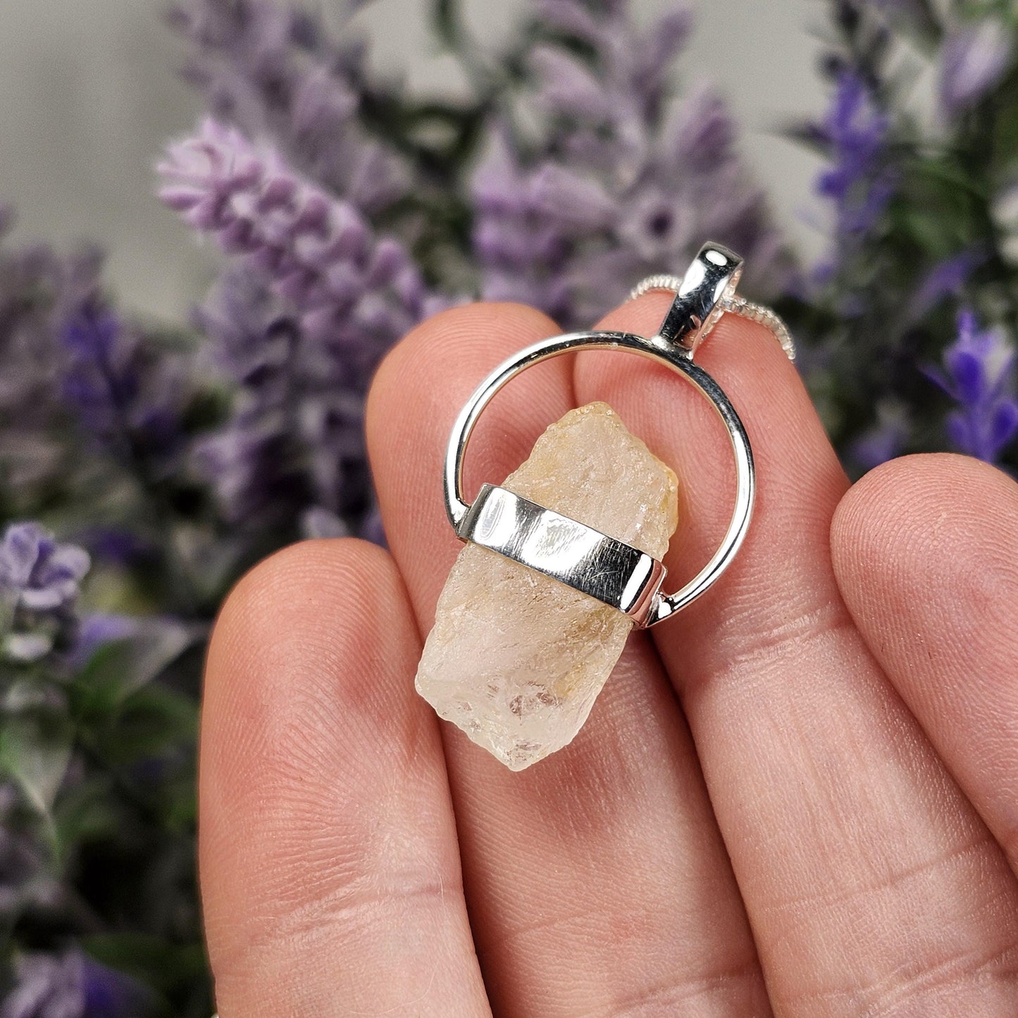 Golden Phenacite Pendant
