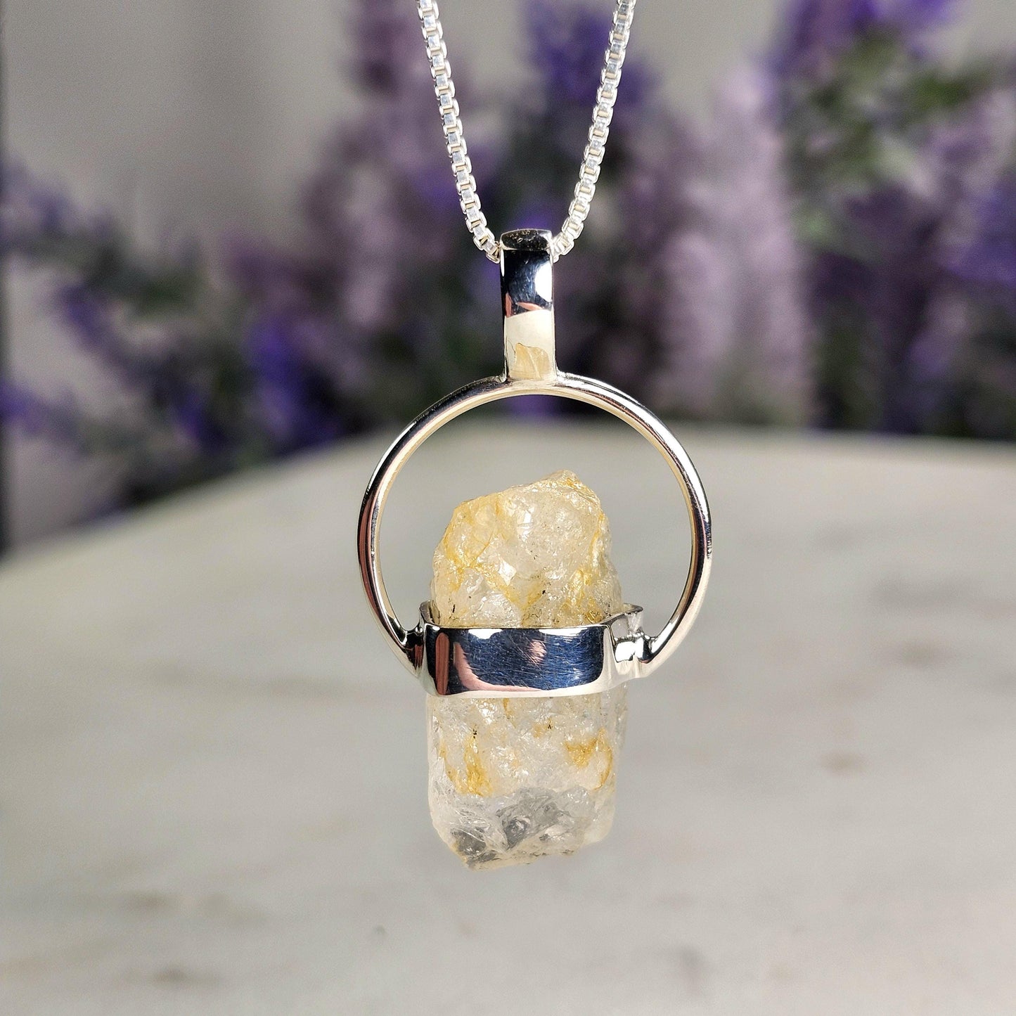 Golden Phenacite Pendant