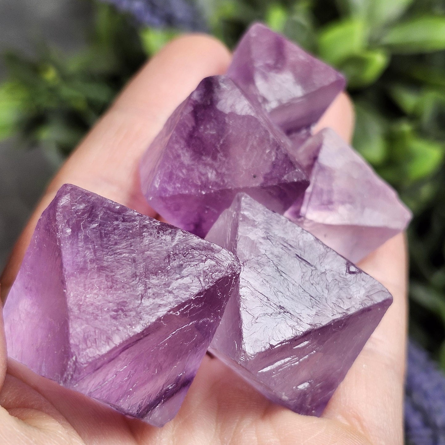 Purple Fluorite Octahedron