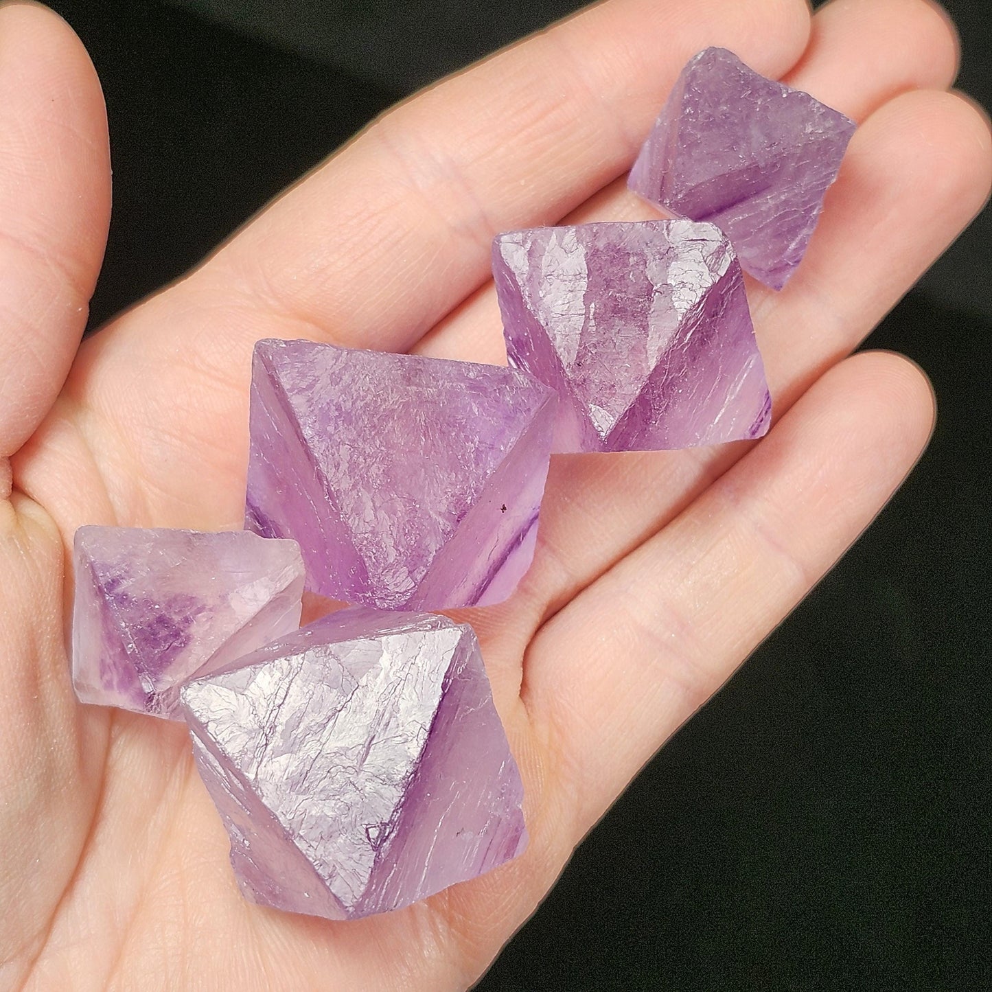 Purple Fluorite Octahedron