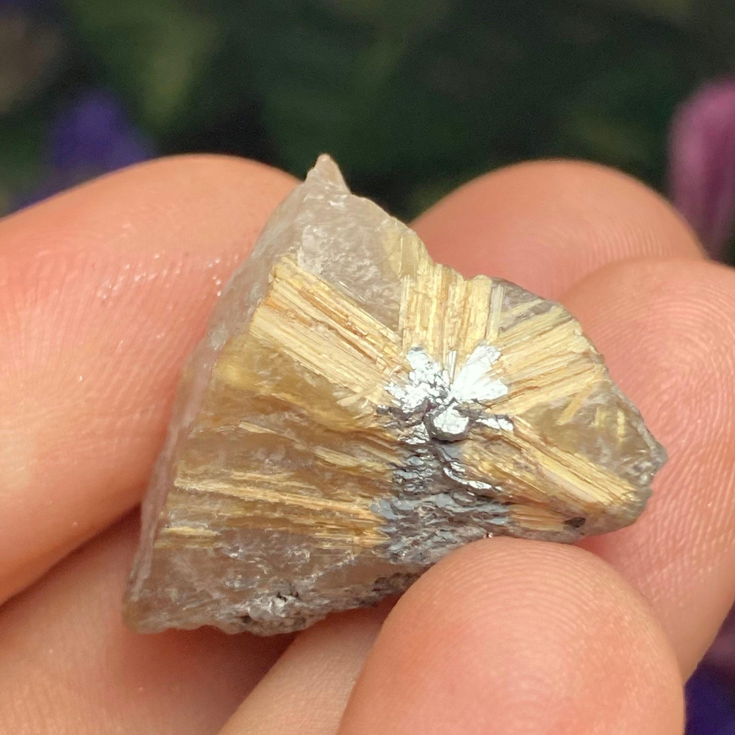 Hematite Rutile in Quartz