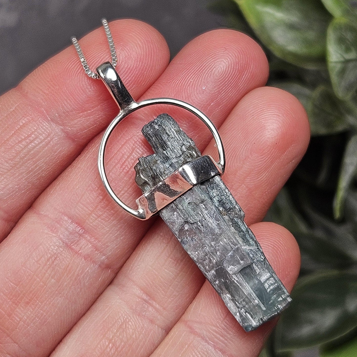 Blue Tourmaline Pendant