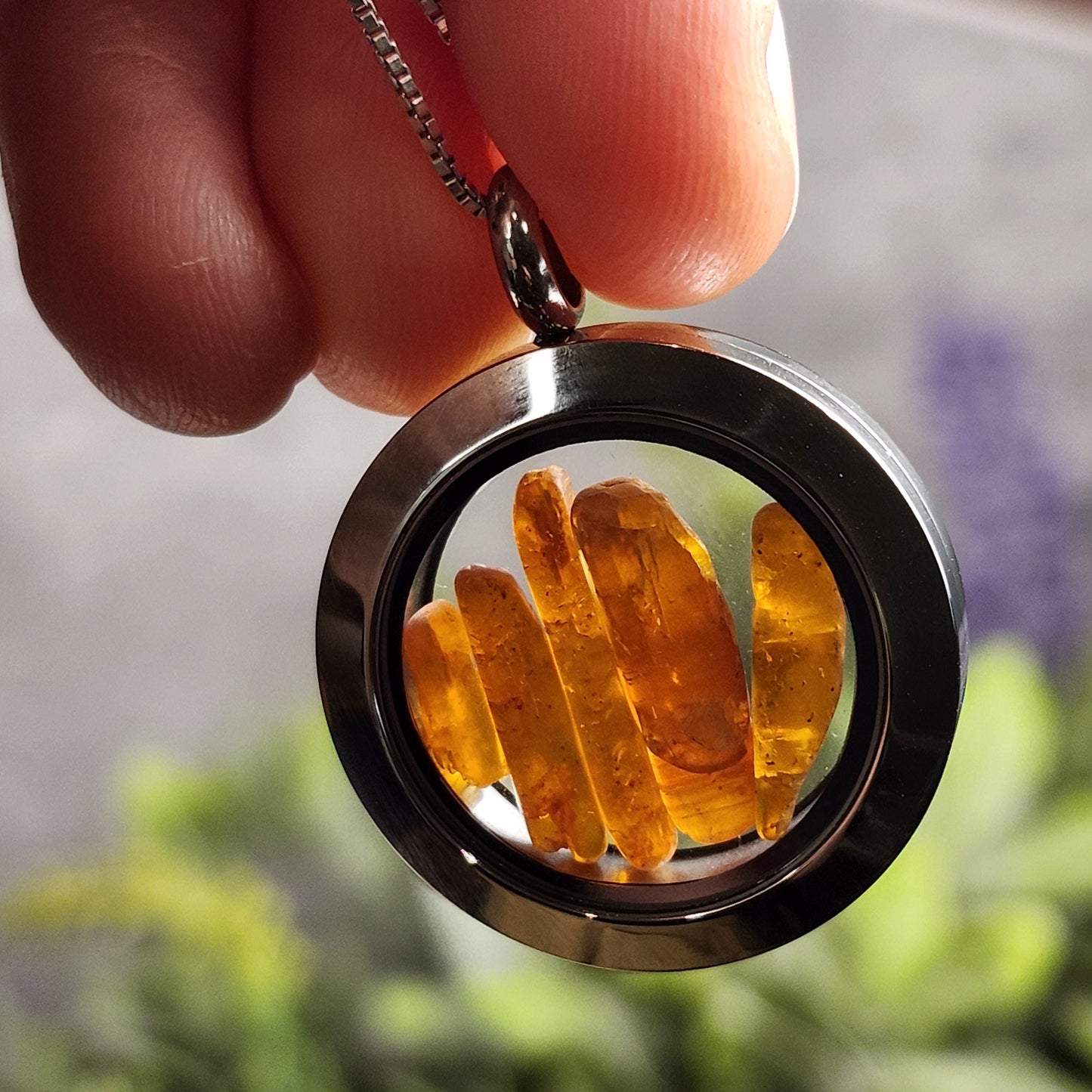Orange Kyanite Necklace