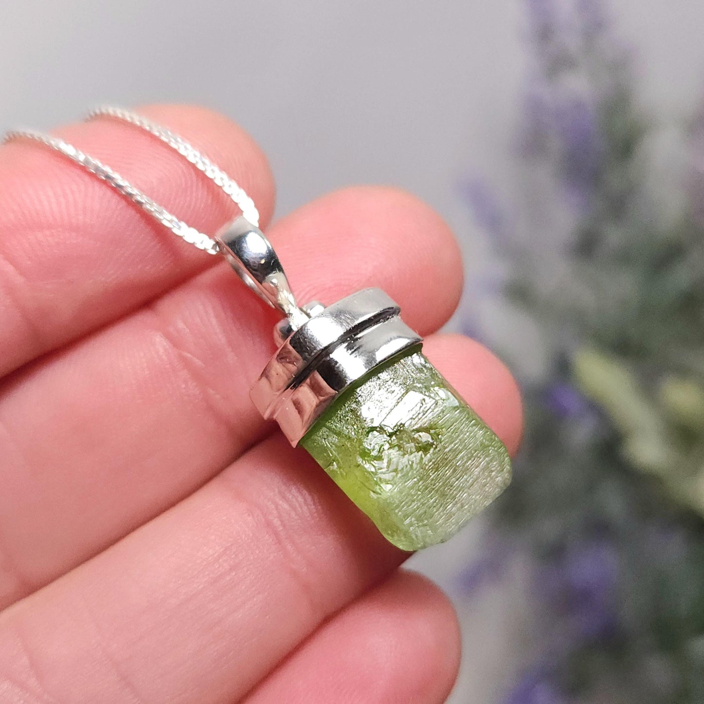 Terminated Peridot Pendant