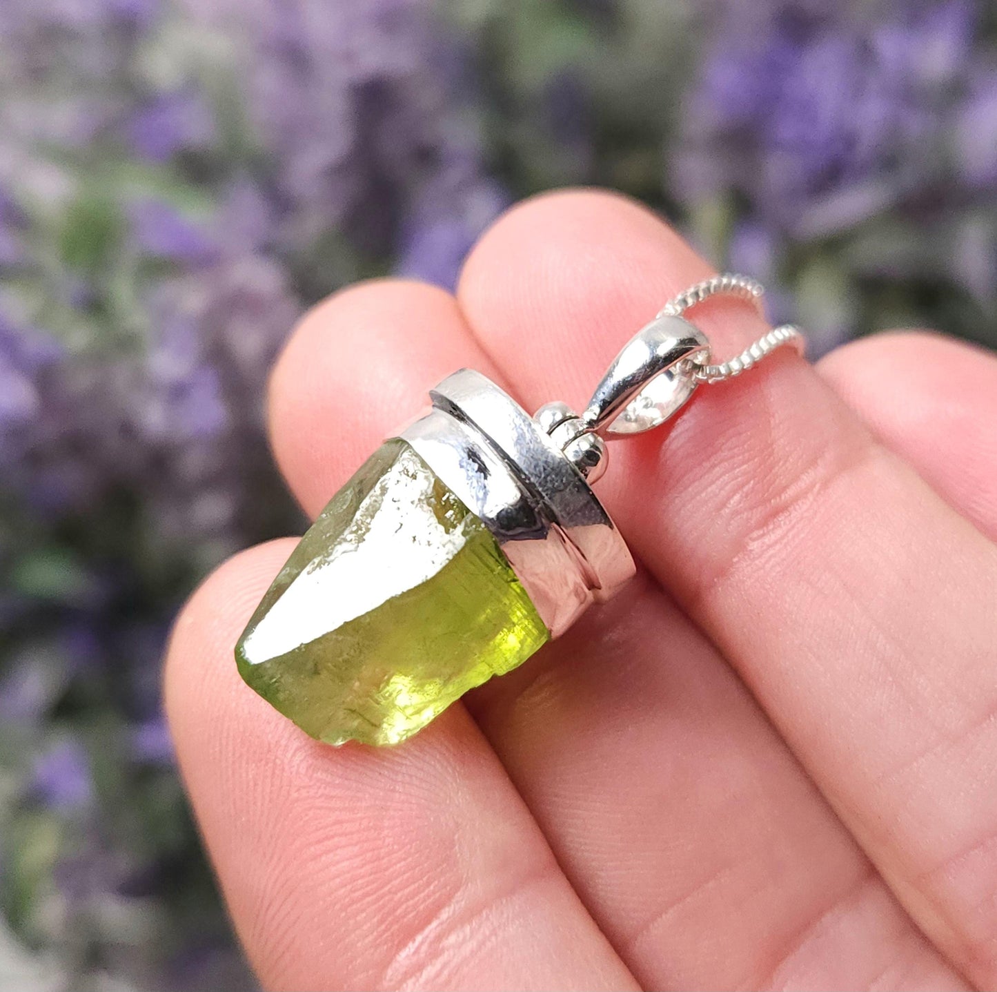 Terminated Peridot Pendant
