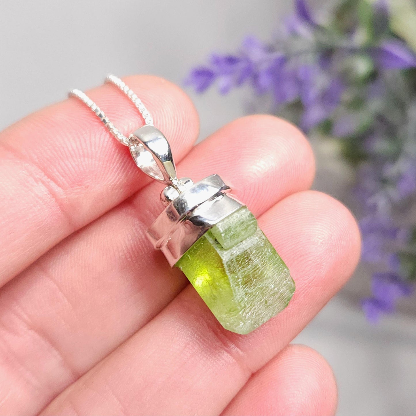 Terminated Peridot Pendant