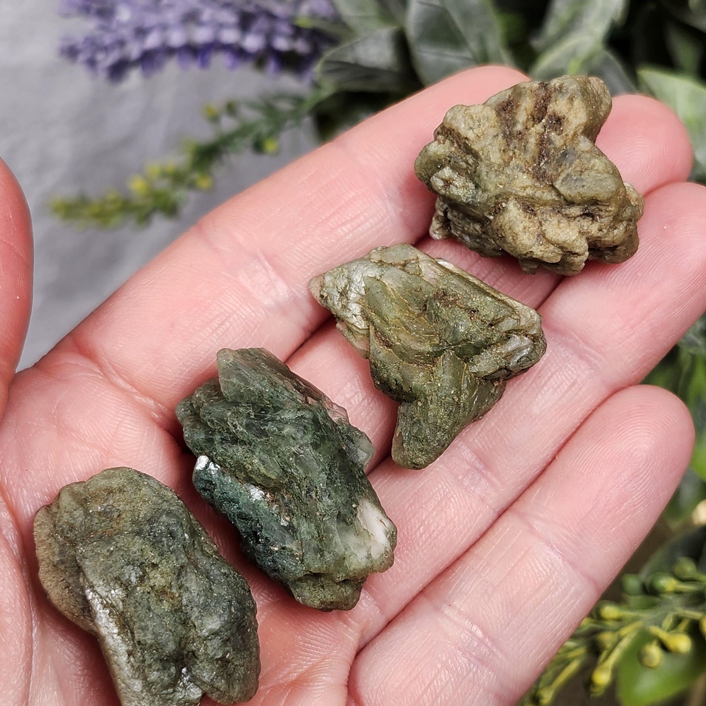 Green Heulandite Crystal