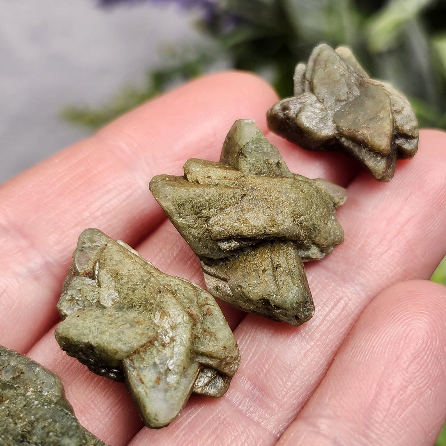 Green Heulandite Crystal