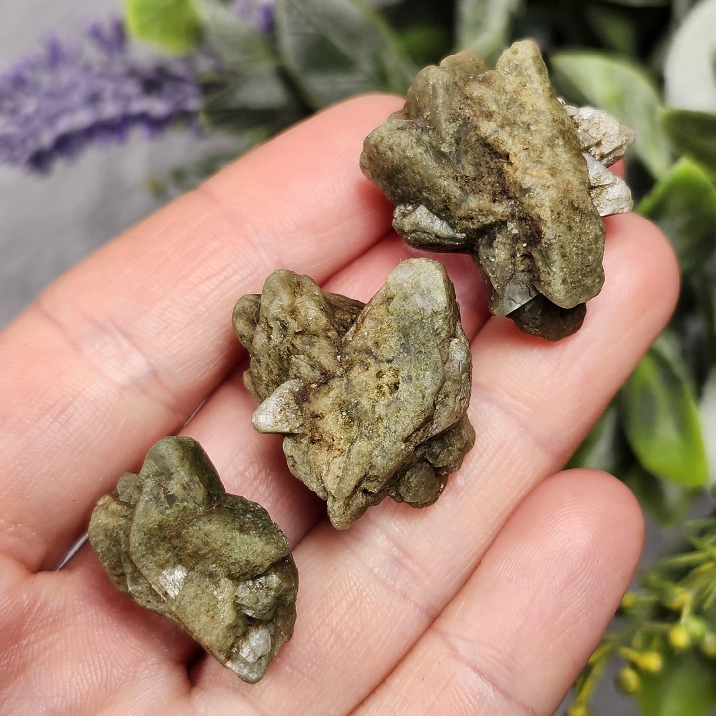 Green Heulandite Crystal
