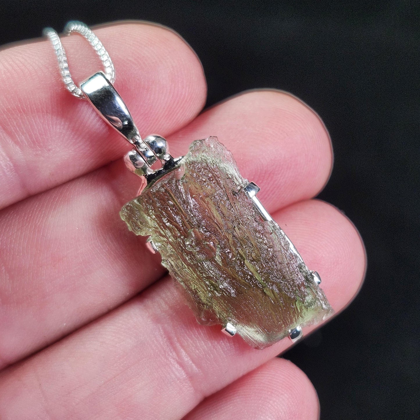Moldavite Pendant