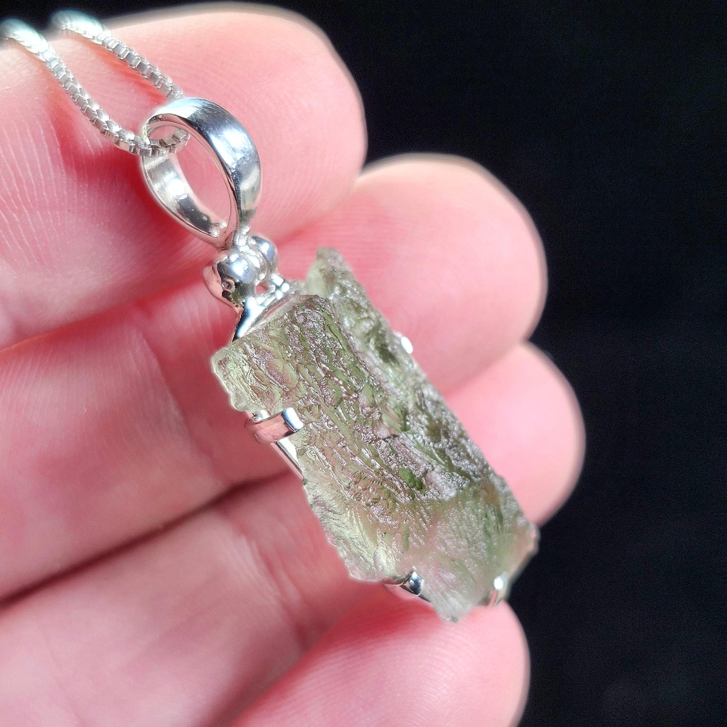 Moldavite Pendant