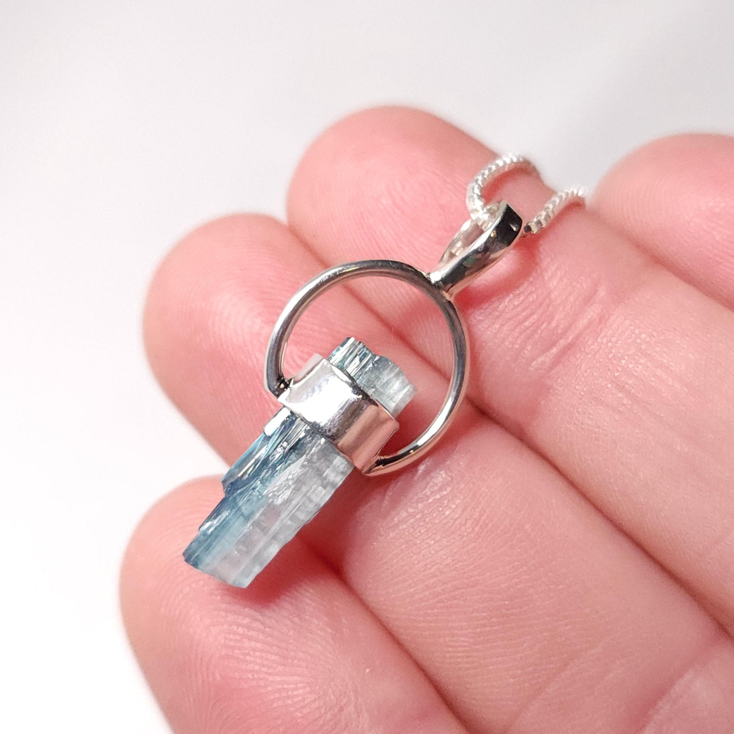 Blue Tourmaline Pendant