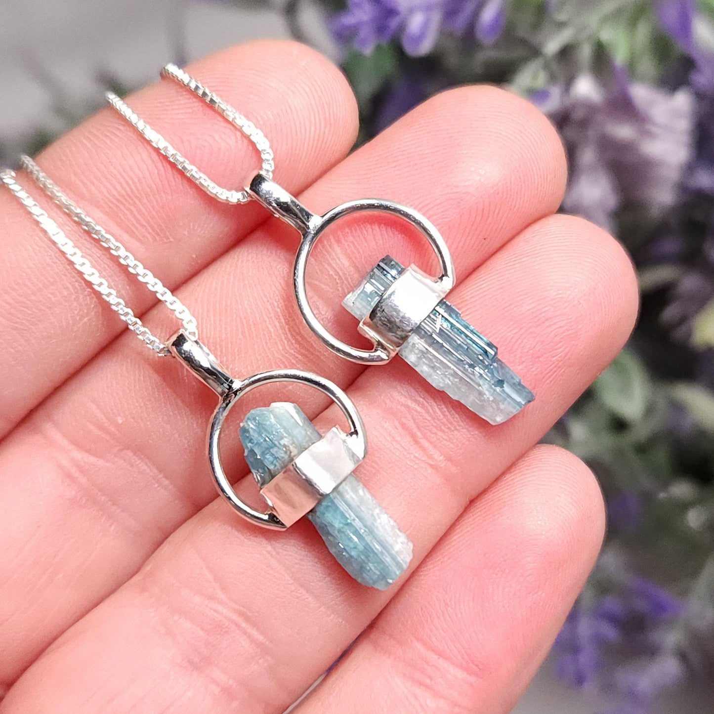 Blue Tourmaline Pendant