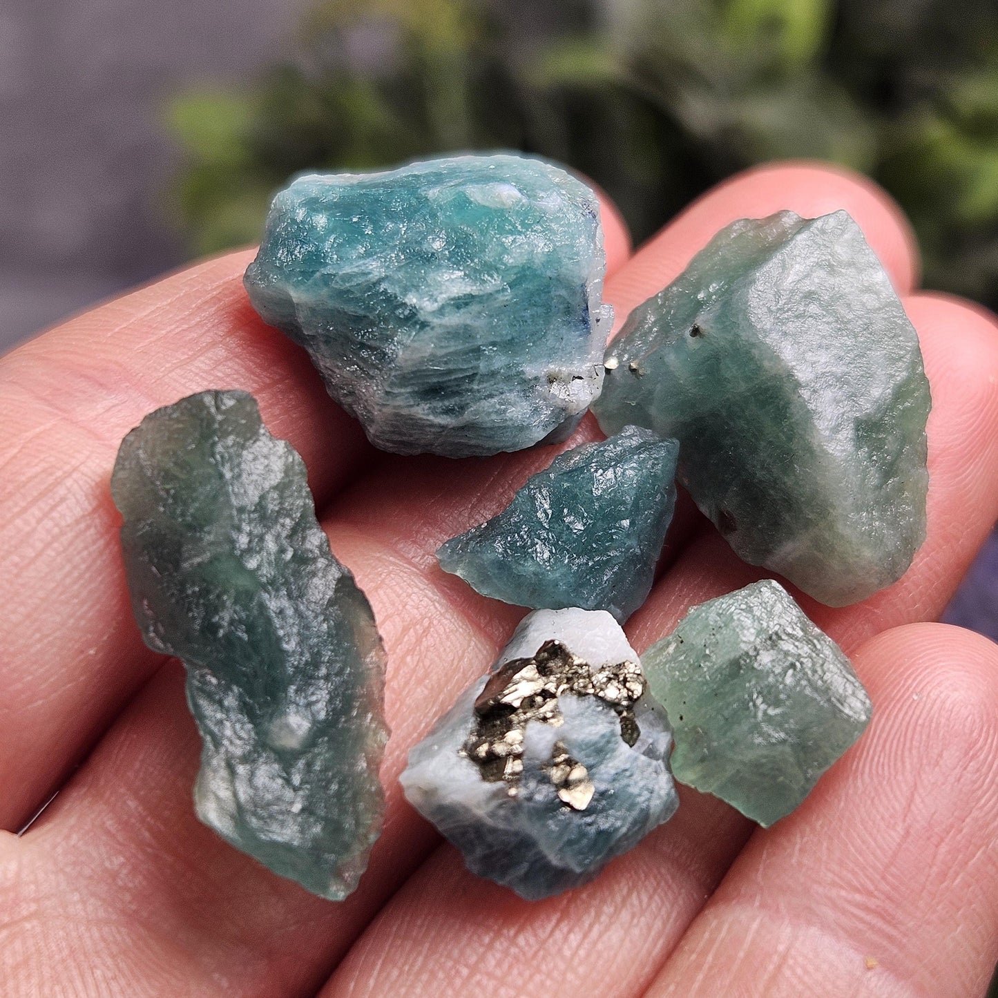 Fluorescent Green Afghanite Crystal