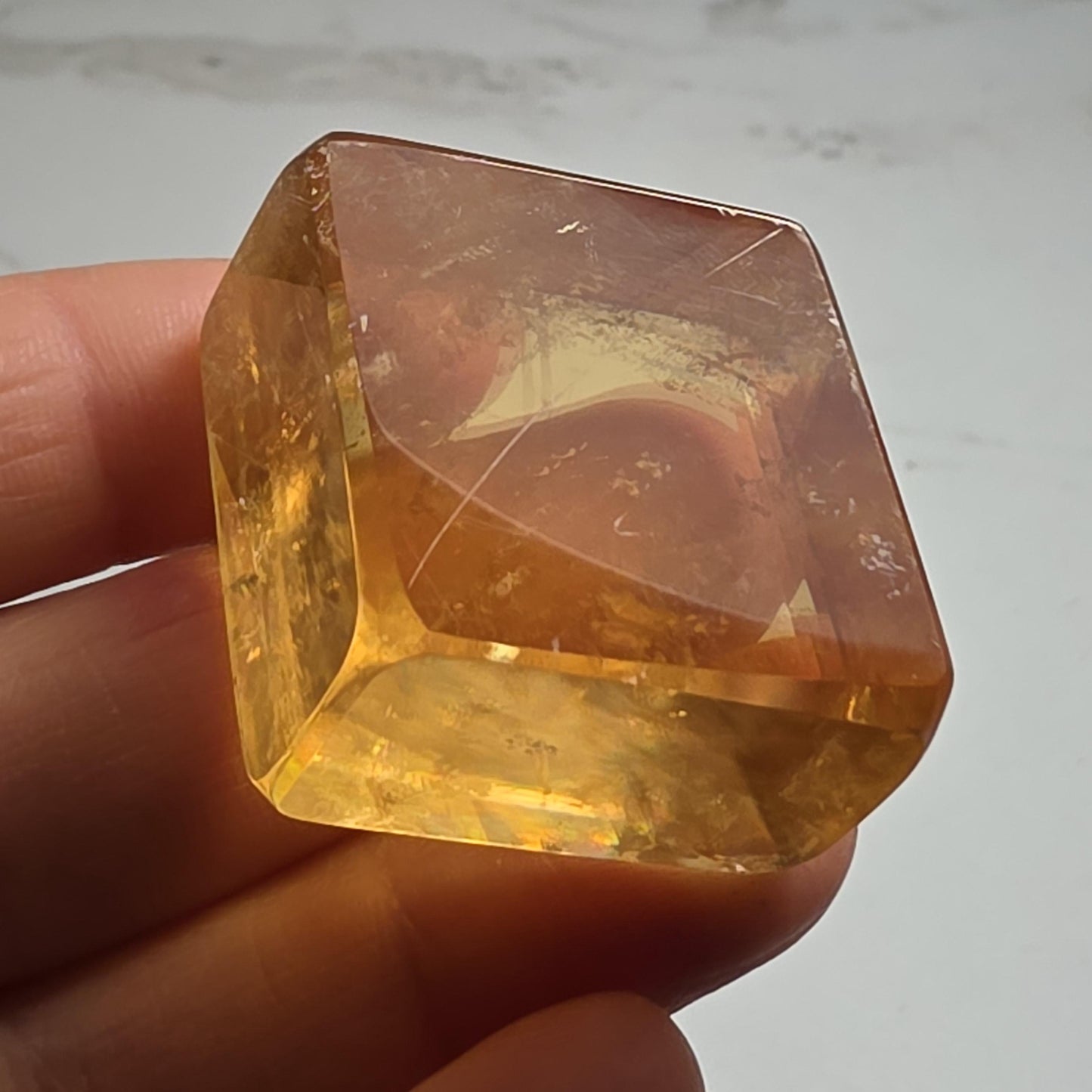 Golden Optical Calcite Crystal
