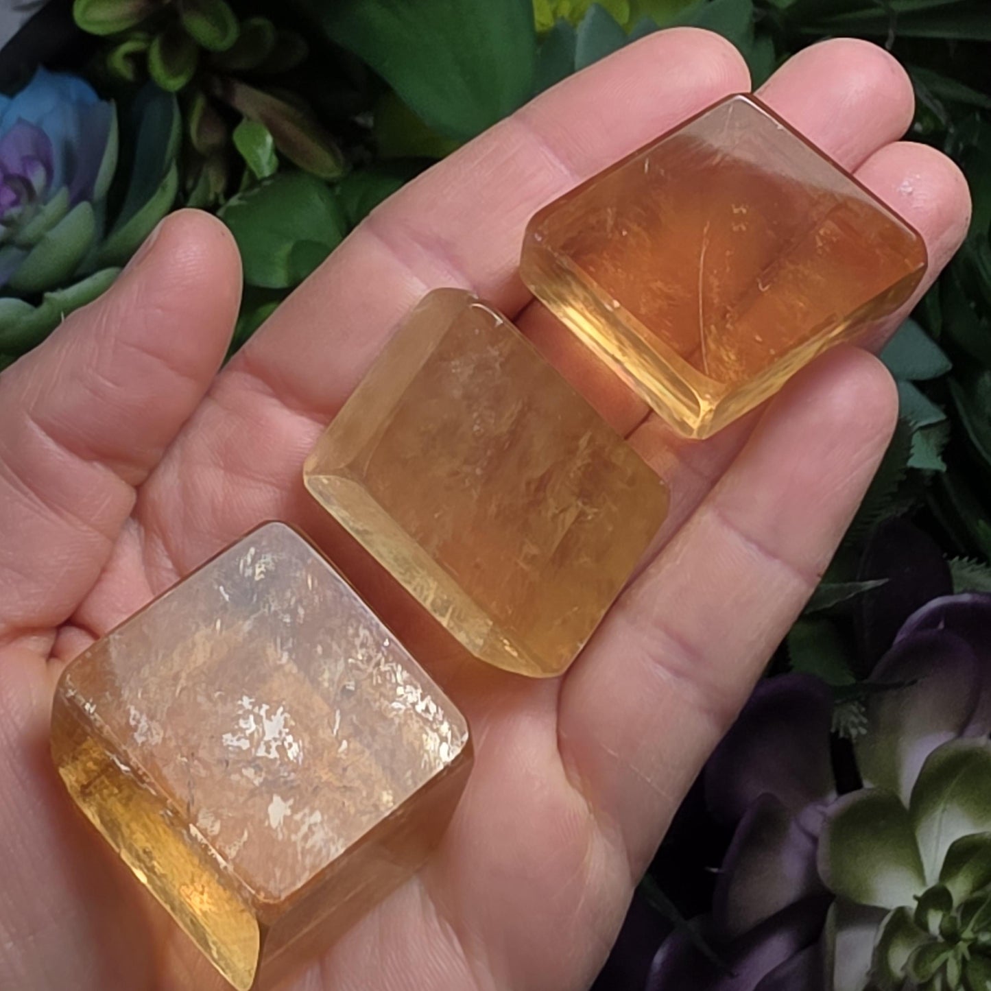 Golden Optical Calcite Crystal