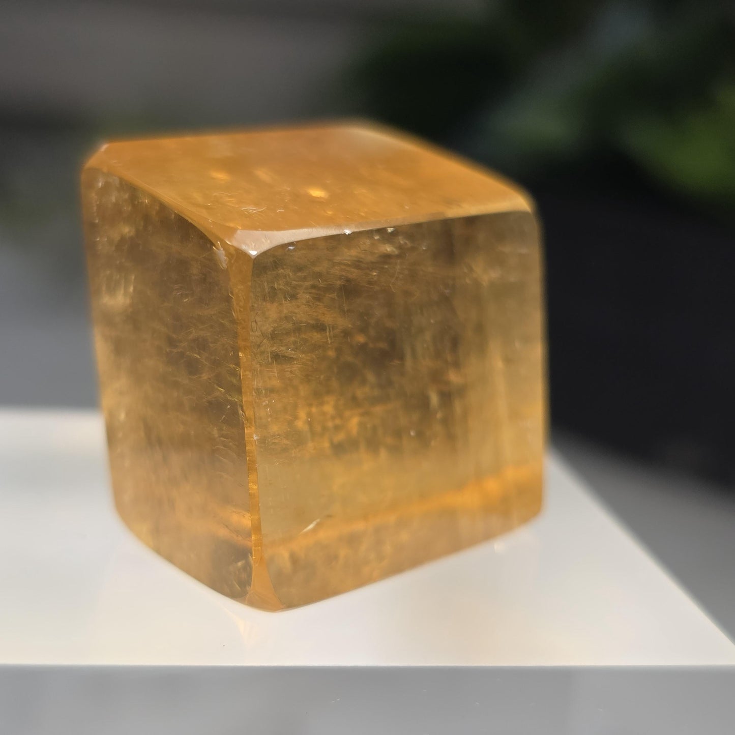 Golden Optical Calcite Crystal