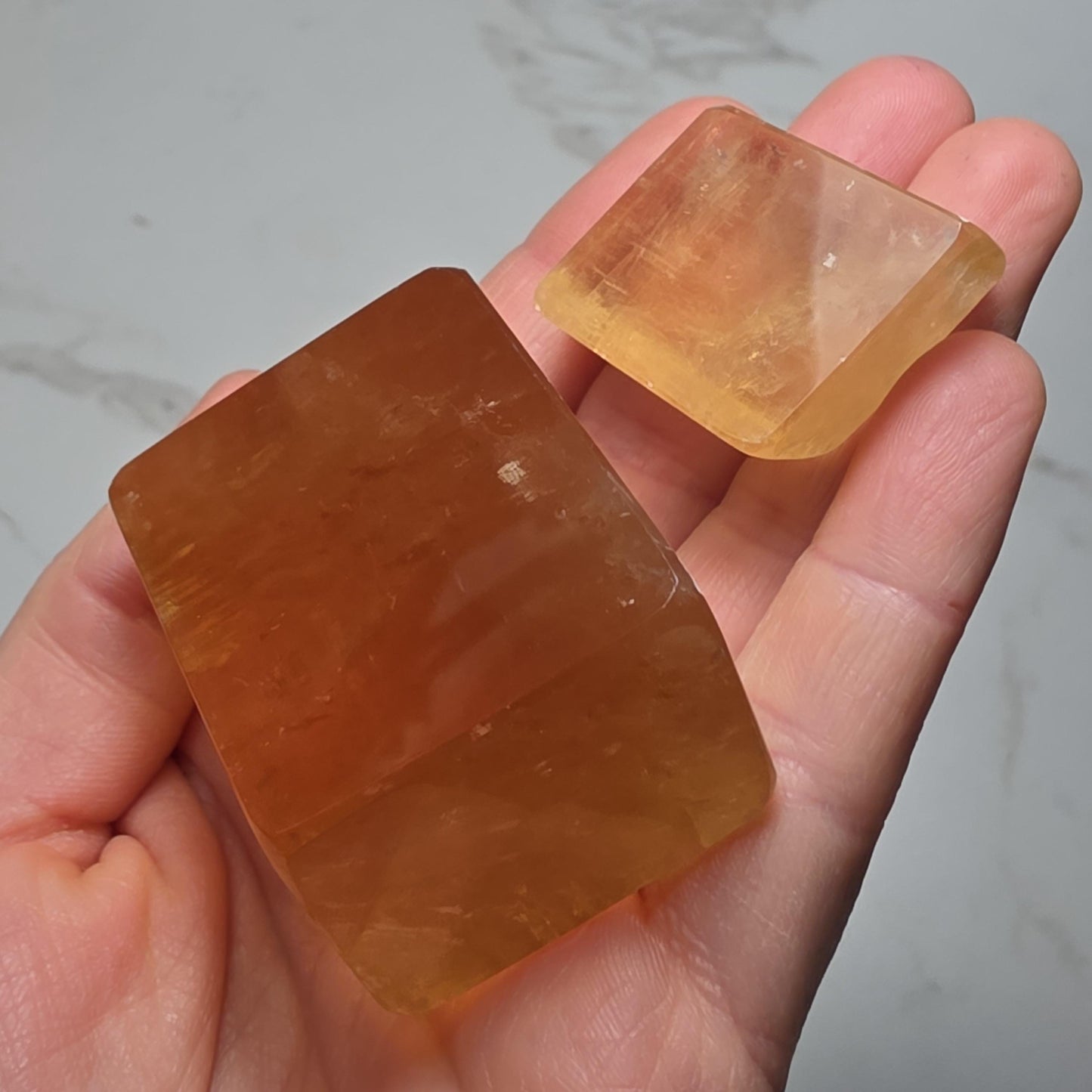 Golden Optical Calcite Crystal