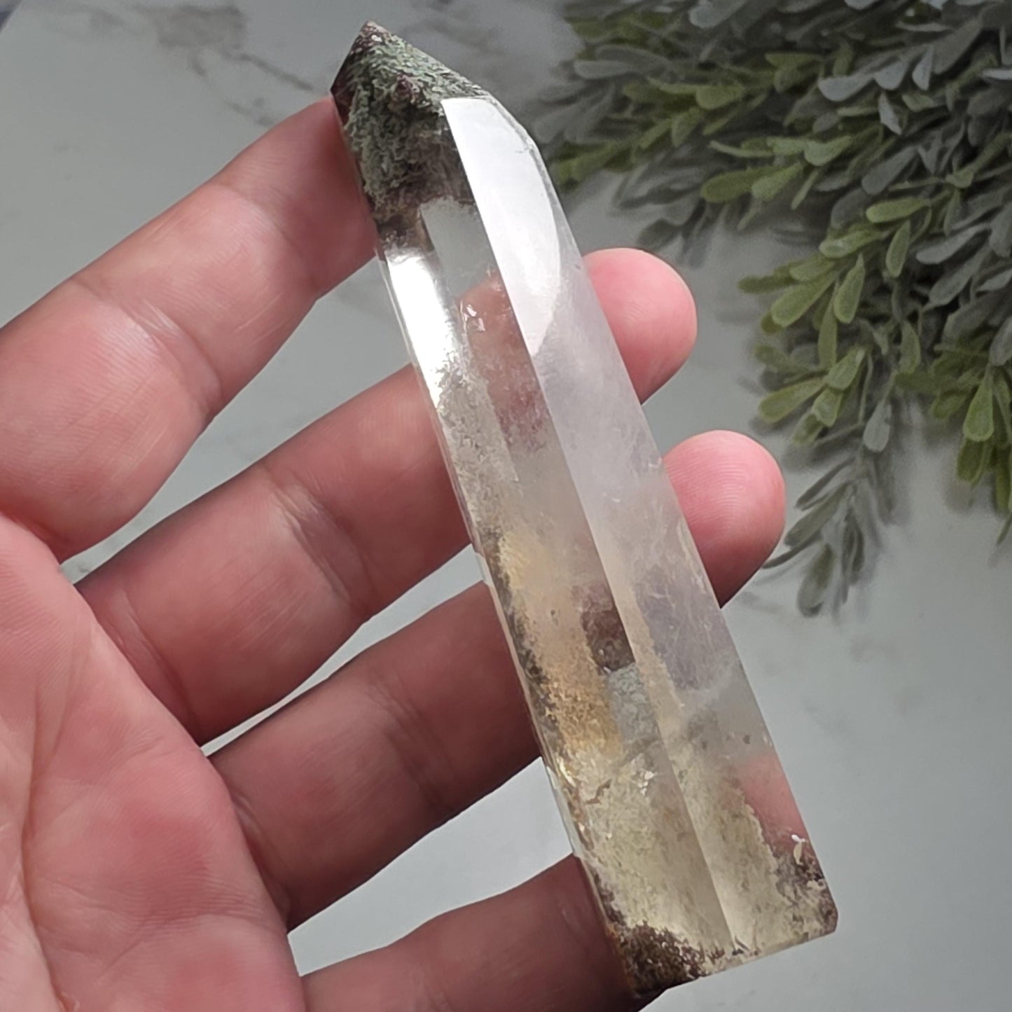 Polished Garden Quartz Crystal