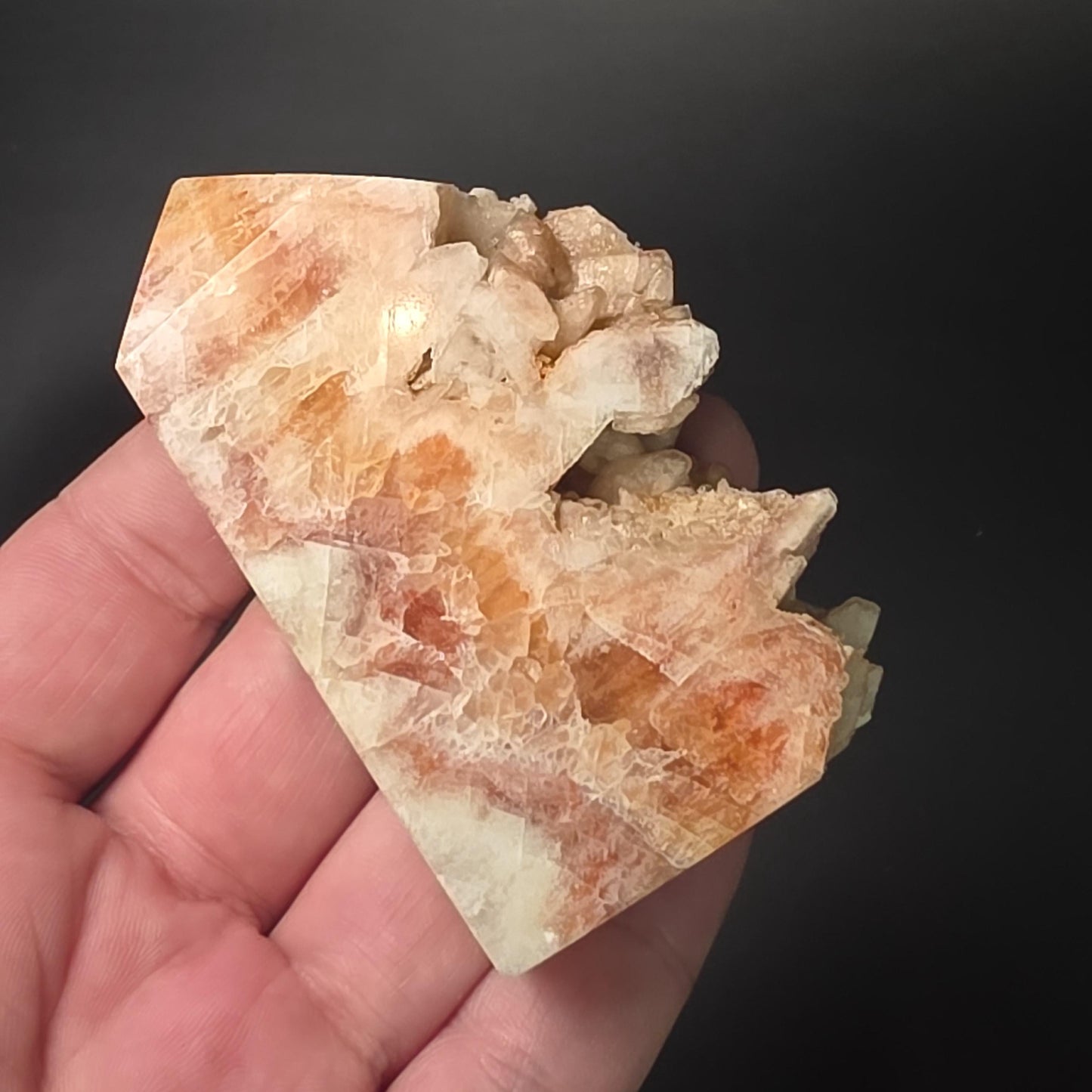 Red Dogtooth Calcite Tower