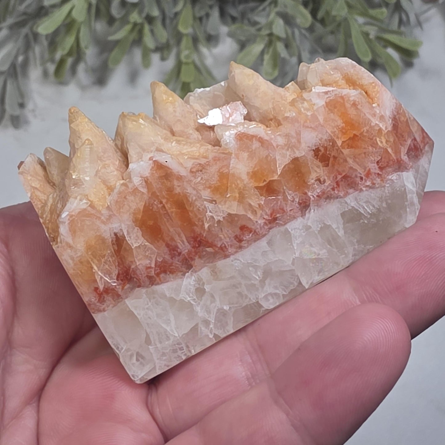 Red Dogtooth Calcite Tower