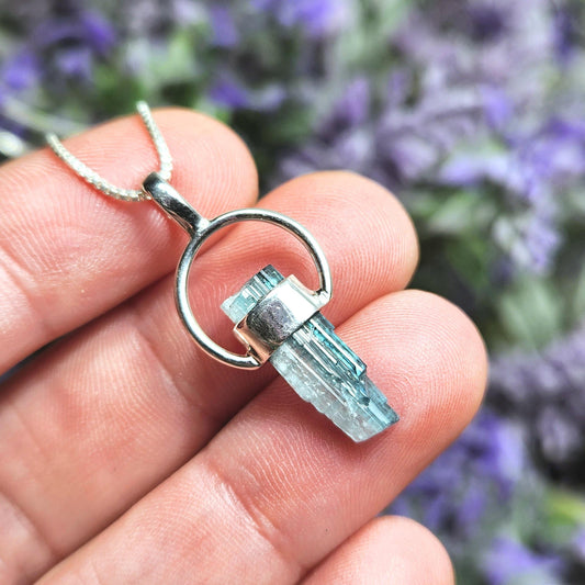 Blue Tourmaline Pendant