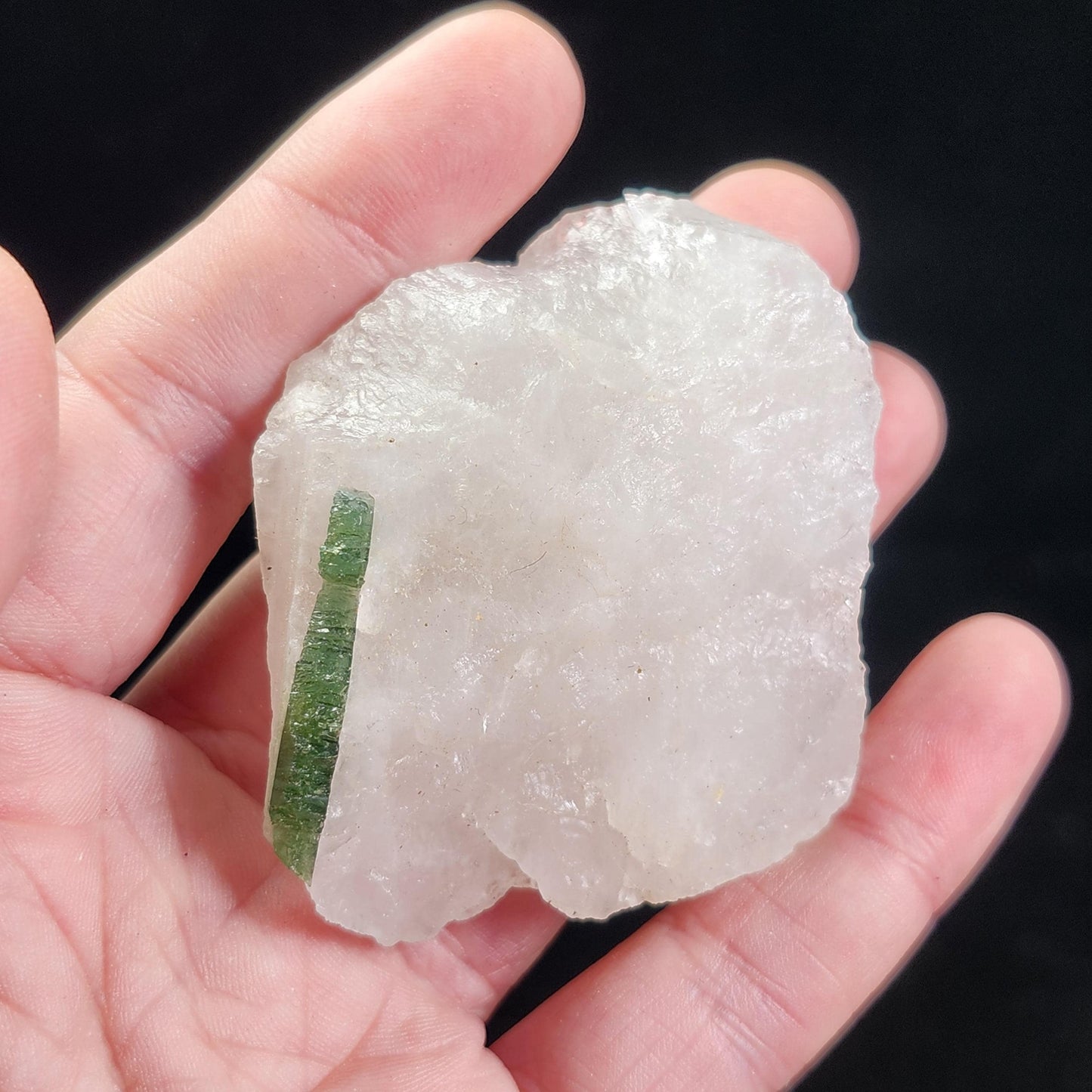 Tourmaline in Quartz Crystal