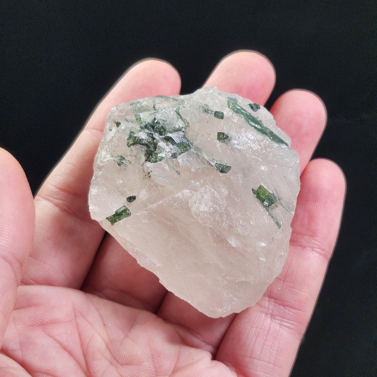 Tourmaline in Quartz Crystal
