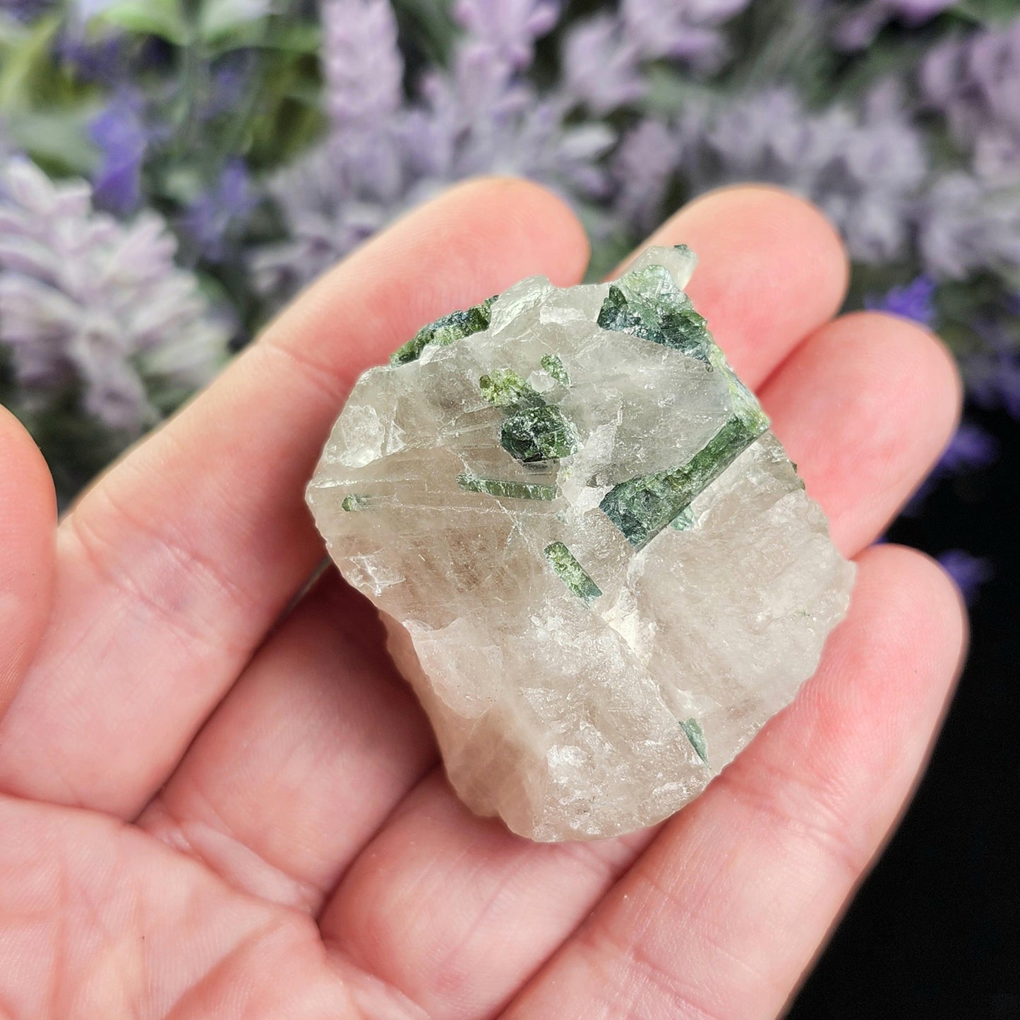 Tourmaline in Quartz Crystal