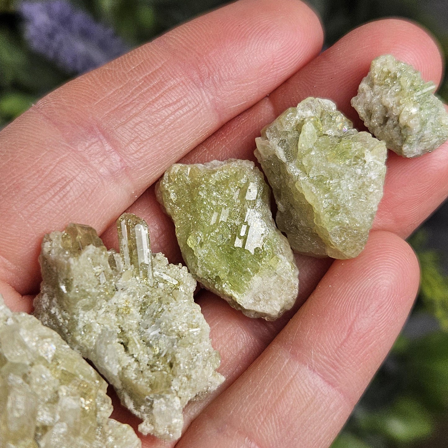 Green Vesuvianite Cluster