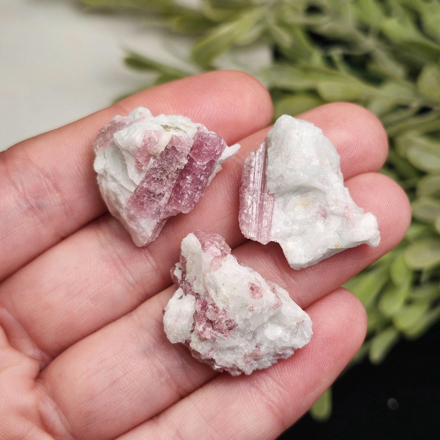 Pink Tourmaline in Quartz
